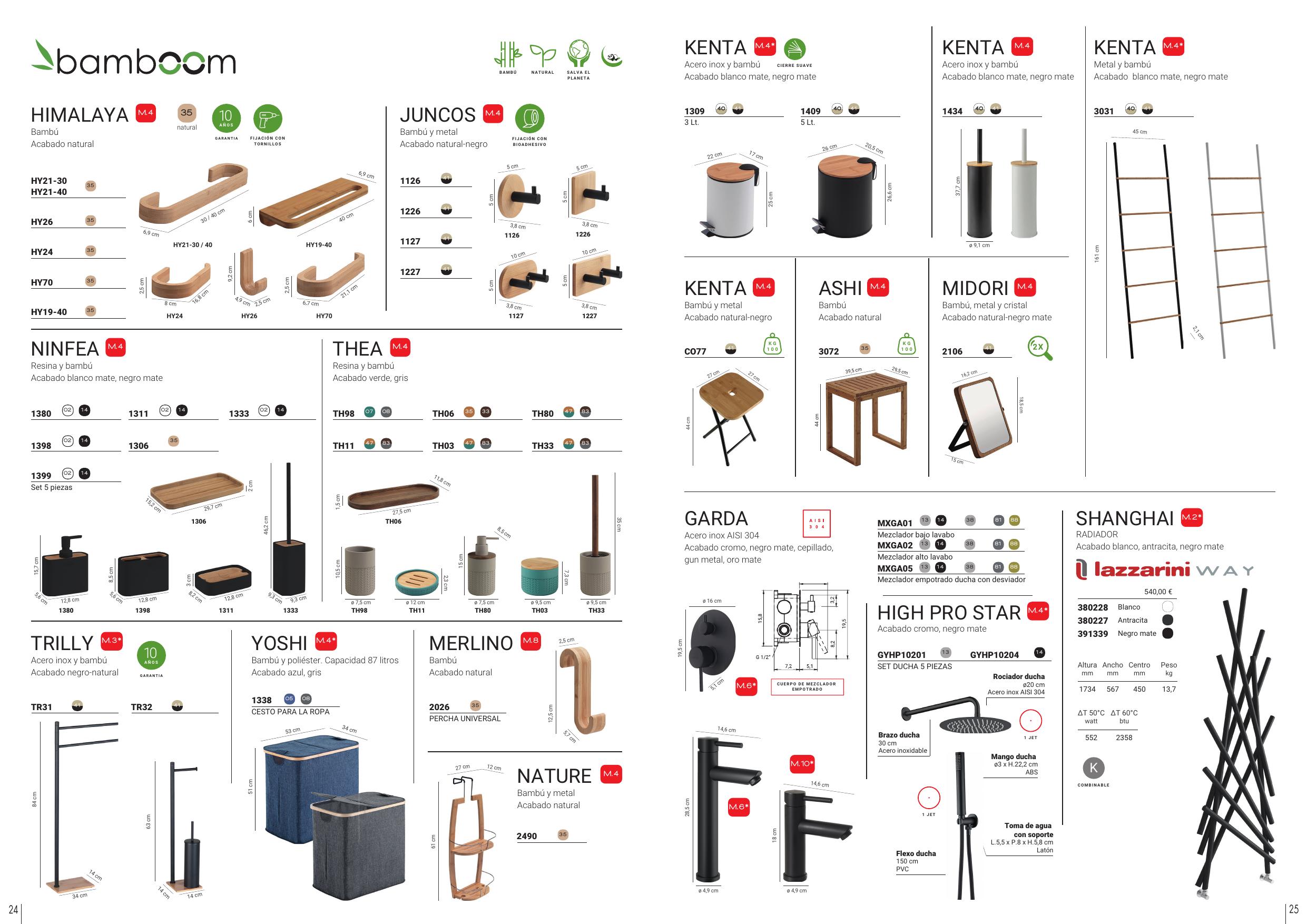 Catálogo productos Bamboom — Gedy Ibérica